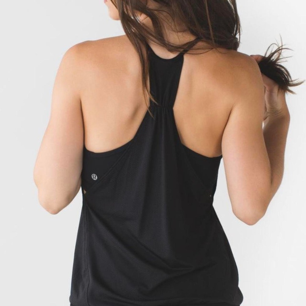 Lululemon No Limits Tank Black / Black / Black size 8
